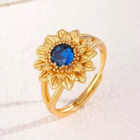 ひまわりのリング- まるで本物のひまわりが指先に咲いている R465